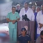 Vídeo: médicos de hospital atacado em Gaza fazem coletiva de imprensa em meio a corpos