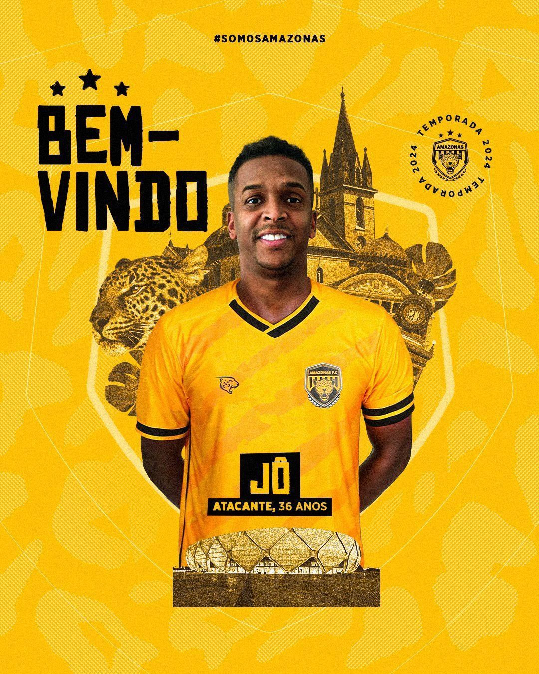 Amazonas anuncia a contratação de Jô, ex-Atlético e Corinthians