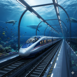 Trem aquático produzido pela China
