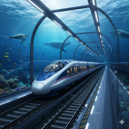 Trem aquático produzido pela China