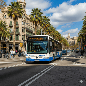 Ônibus Nimbus em Barcelona