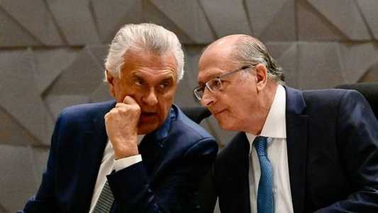 Geraldo Alckmin (PSB) e Ronaldo Caiado (União) discutiram Reforma Tributária