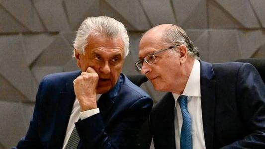 Geraldo Alckmin (PSB) e Ronaldo Caiado (União) discutiram Reforma Tributária