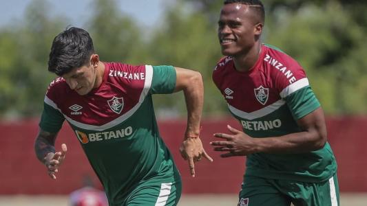 Germán Cano (esq) é dúvida, enquanto John Arias desfalcará o Flu contra o Cruzeiro