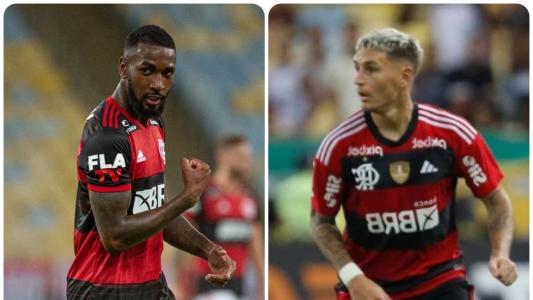 Gerson e Varela brigaram durante atividade do Flamengo no Ninho do Urubu