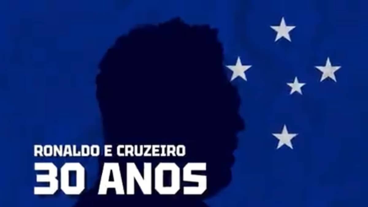Cruzeiro relembra 30 anos da estreia de Ronaldo pelo clube; veja vídeo