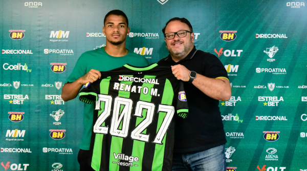 América anuncia renovação de contrato do atacante Renato Marques
