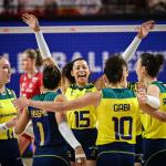 Vôlei: Brasil vence Polônia, mantém invencibilidade e assume liderança da VNL