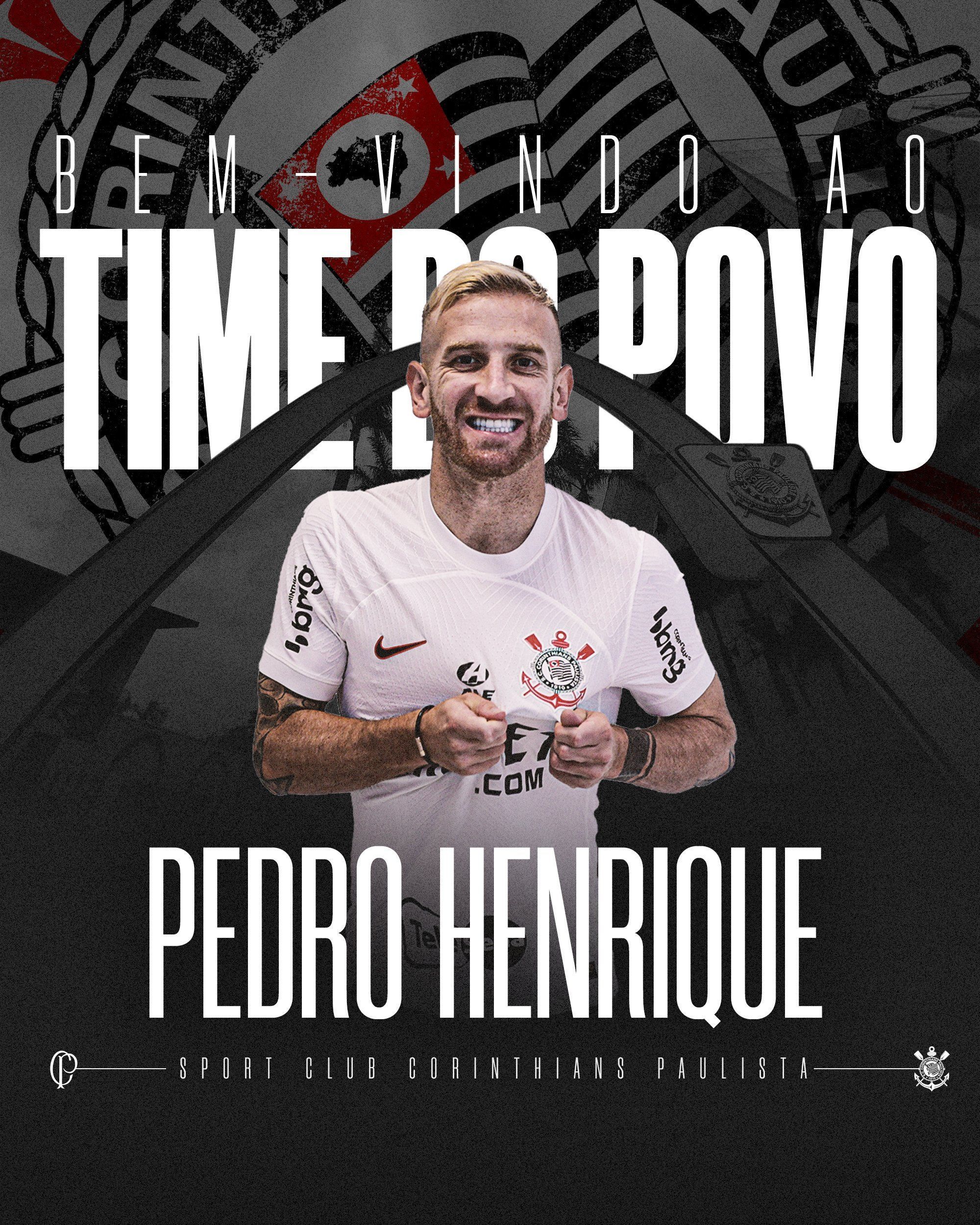 Corinthians oficializa contratação do atacante Pedro Henrique