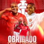 Inter oficializa saída do Luiz Adriano; centroavante assinou com o Vitória