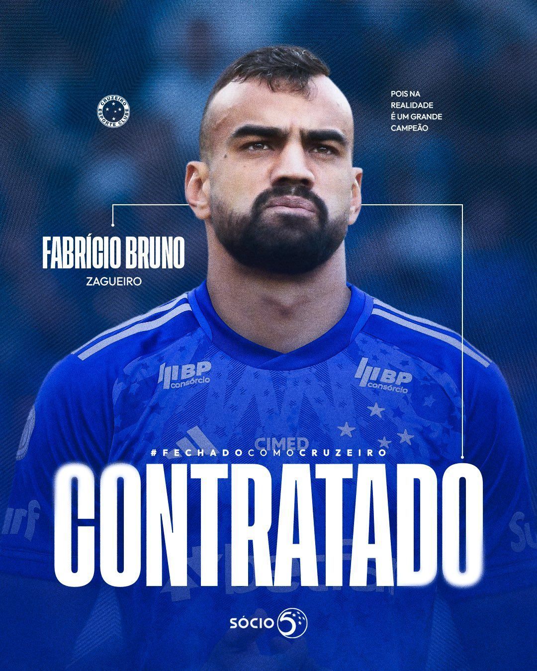 Cruzeiro anuncia contratação do zagueiro Fabrício Bruno, ex-Flamengo
