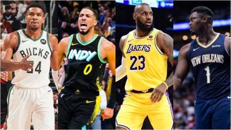 Giannis Antetokounmpo, Tyrese Haliburton, LeBron James e Zion Williamson estarão em quadra pelas semifinais da Copa NBA
