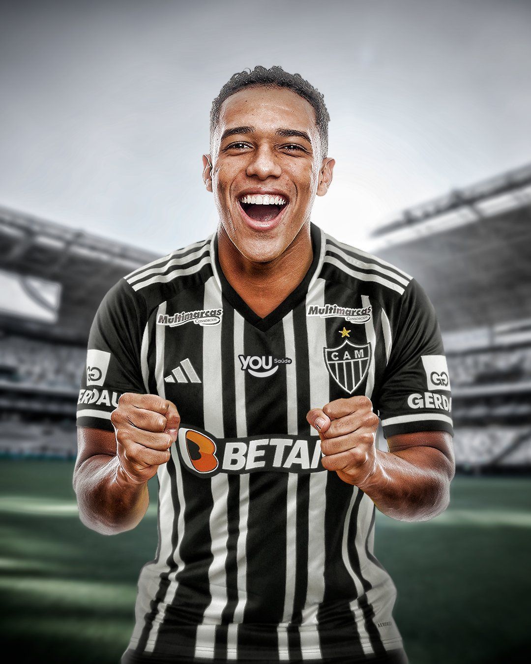 Atlético anuncia contratação do atacante colombiano Brahian Palacios