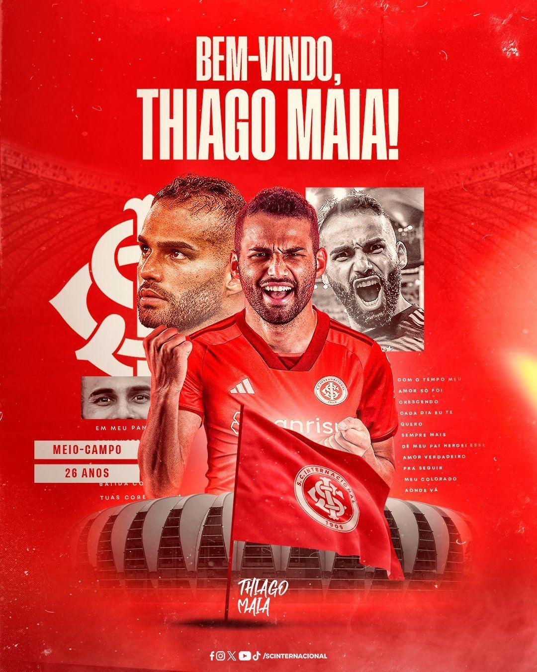 Inter anuncia contratação de Thiago Maia