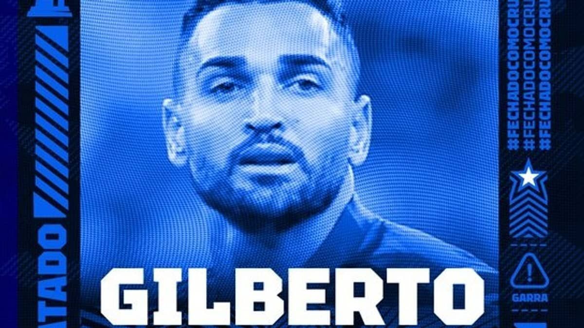 Cruzeiro anuncia a contratação do experiente atacante Gilberto