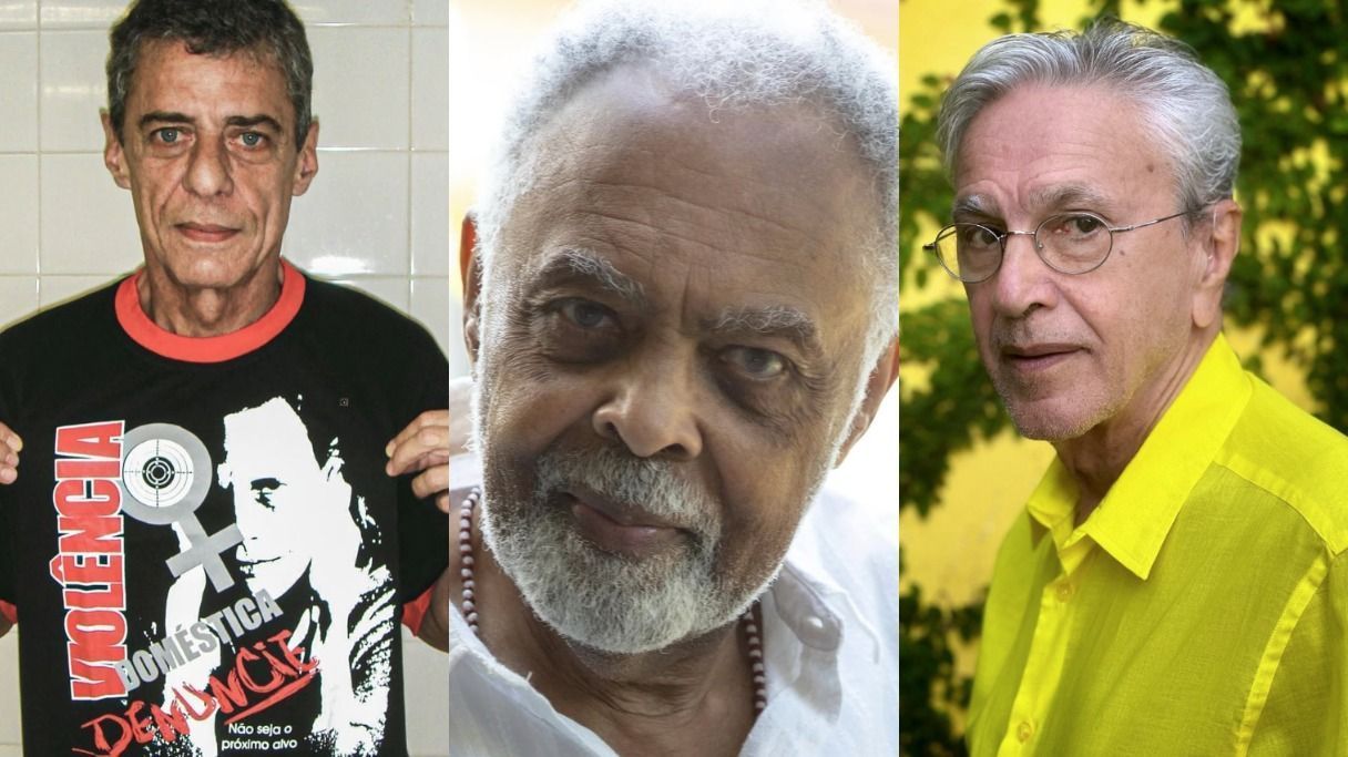 Chico, Gil e Caetano irão cantar em protesto no Rio contra PEC da Blindagem