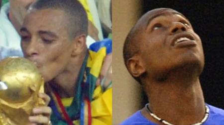 Gilberto Silva e Edilson foram campeões mundiais em 2002