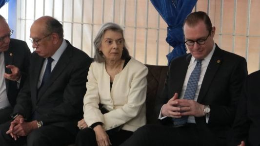 Gilmar Mendes, Cármen Lúcia e Cristiano Zanin visitaram Apac de Santa Luzia, nesta segunda-feira (21)