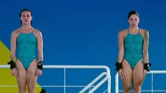 Giovanna Pedroso e Ingrid Oliveira ficaram com o bronze nos saltos