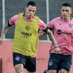 Vitória treina com foco nas bolas paradas antes de enfrentar o Guarani