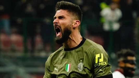Giroud marcou o gol solitário da vitória do Milan