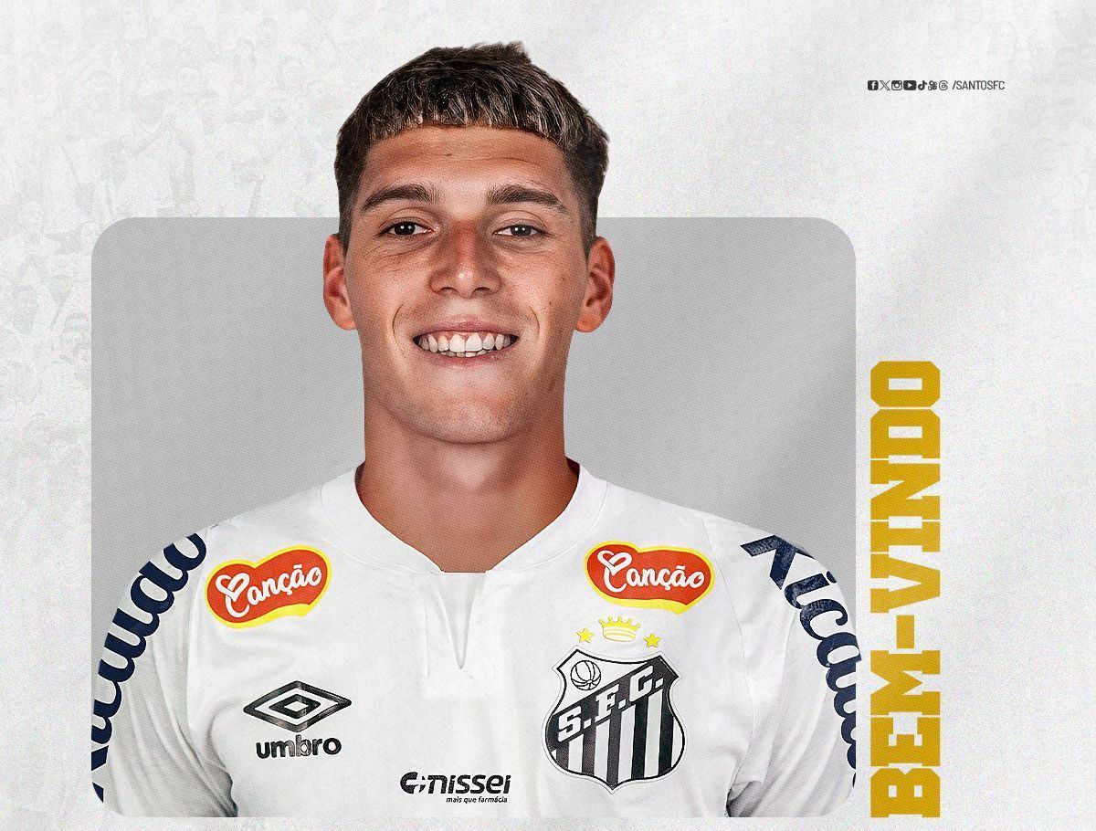 Santos oficializa contratação de meia argentino ex-Benfica