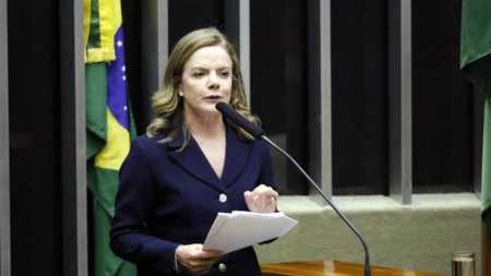 Gleisi Hoffmann, presidente nacional do PT