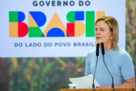 Ministra-chefe da Secretaria de Relações Institucionais, Gleisi Hoffmann.