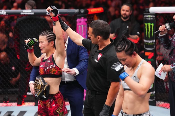 Zhang Weili é a atual campeã peso-palha do UFC e deve subir de categoria