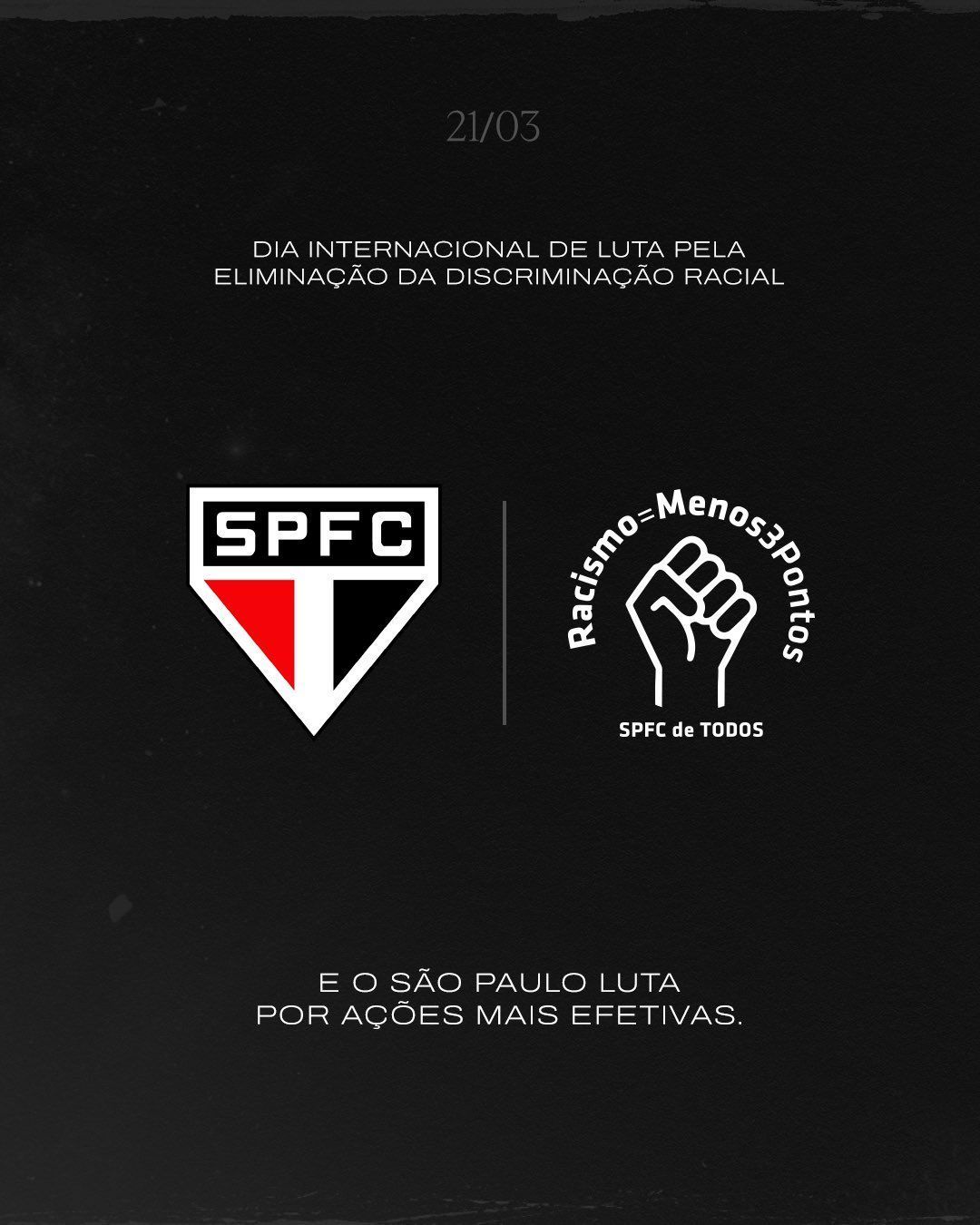 São Paulo envia à Fifa proposta de punições para casos de racismo