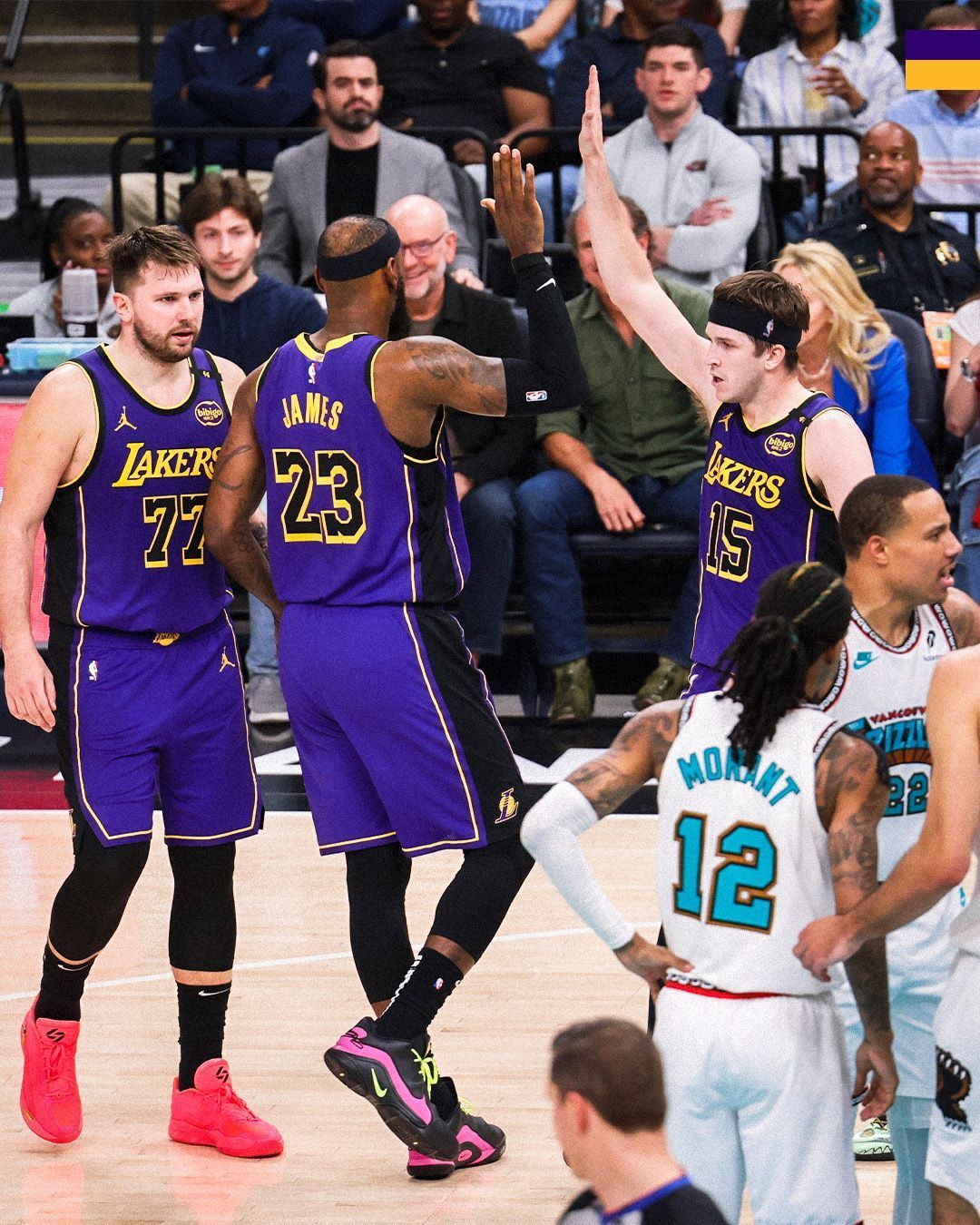 NBA: trio 'estrelado' brilha, e Lakers vence Grizzlies em confronto direto