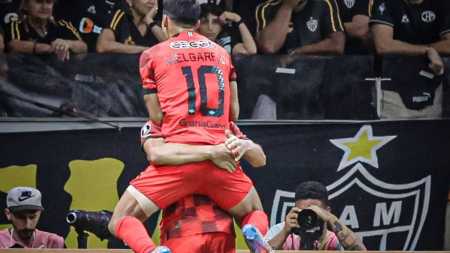 Gómez marcou o gol do LIbertad sobre o Atlético, no Mineirão