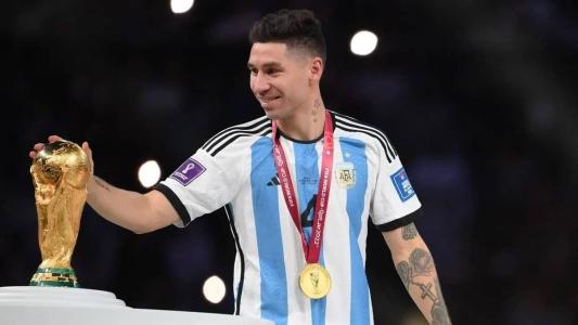 Gonzalo Montiel conquistou a Copa do Mundo do Catar pela seleção argentina