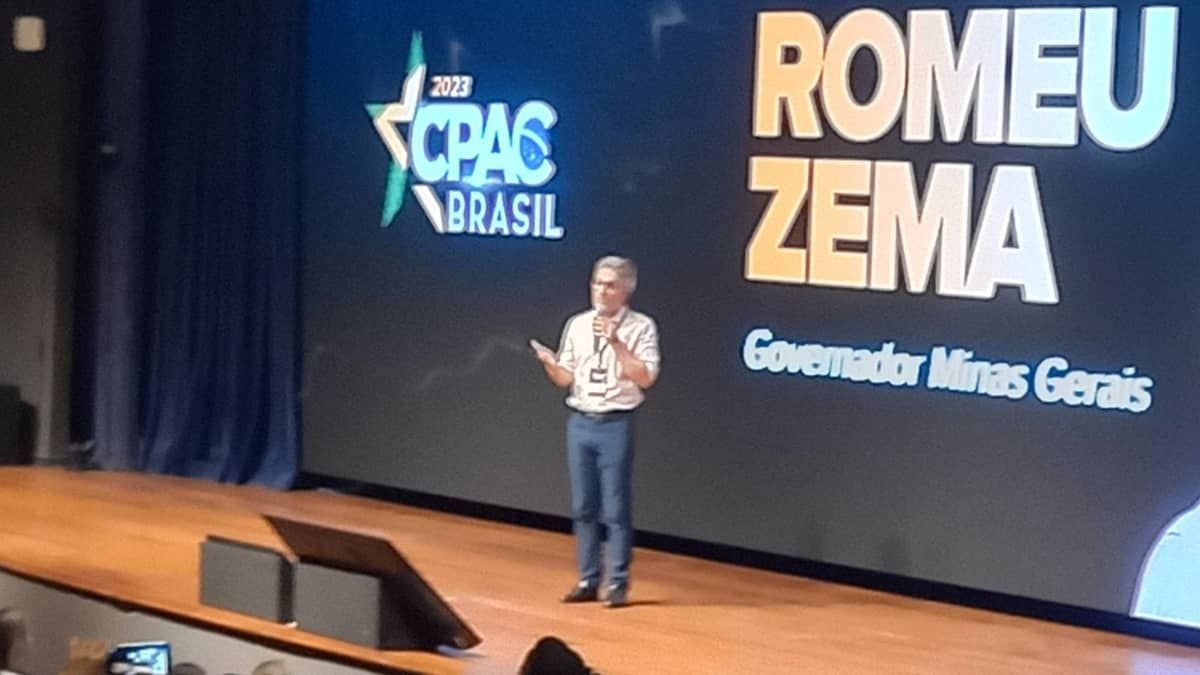 ‘Área social da esquerda fica só na boca e no microfone’, afirma Zema em encontro de conservadores