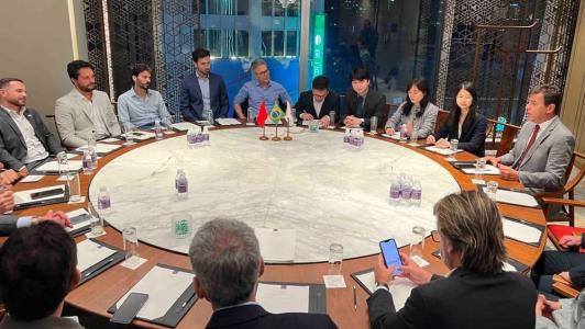 Governador Romeu Zema se reuniu com representante de empresa chinesa