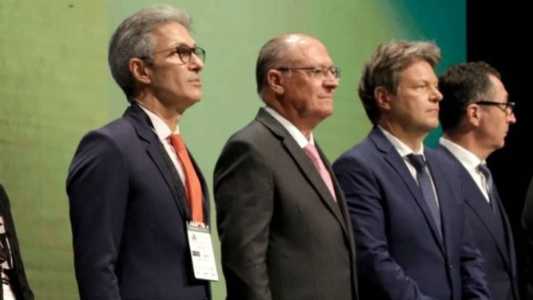 Governador Romeu Zema participou de evento ao lado de Geraldo Alckmin e disse que projeto de concessão do metrô está definido com governo federal