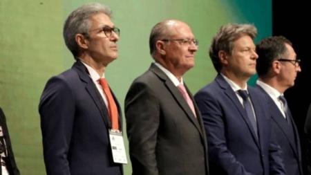 Governador Romeu Zema participou de evento ao lado de Geraldo Alckmin e disse que projeto de concessão do metrô está definido com governo federal