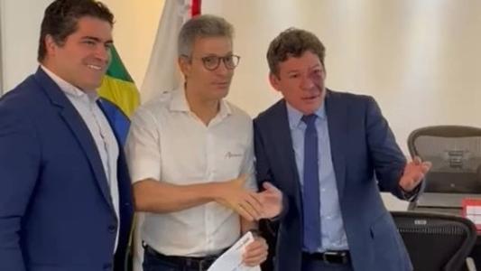 Governador Romeu Zema recebeu deputados que participam do grupo de trabalho da Reforma Tributária