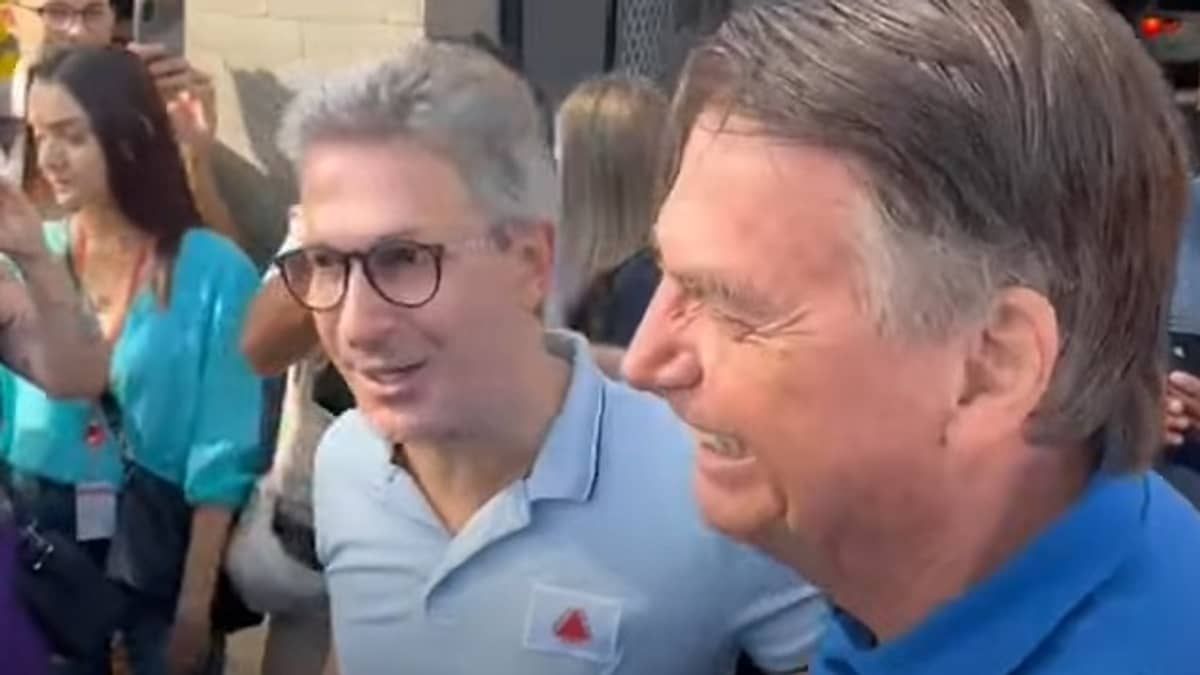 Bolsonaro cita acordo para eleições de 2024 e nega crise com Zema: 'Não teve nenhuma briga' 