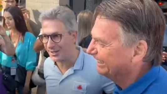 Governdor Zema e ex-presidente Bolsonaro se encontraram para tomar café na Pampulha