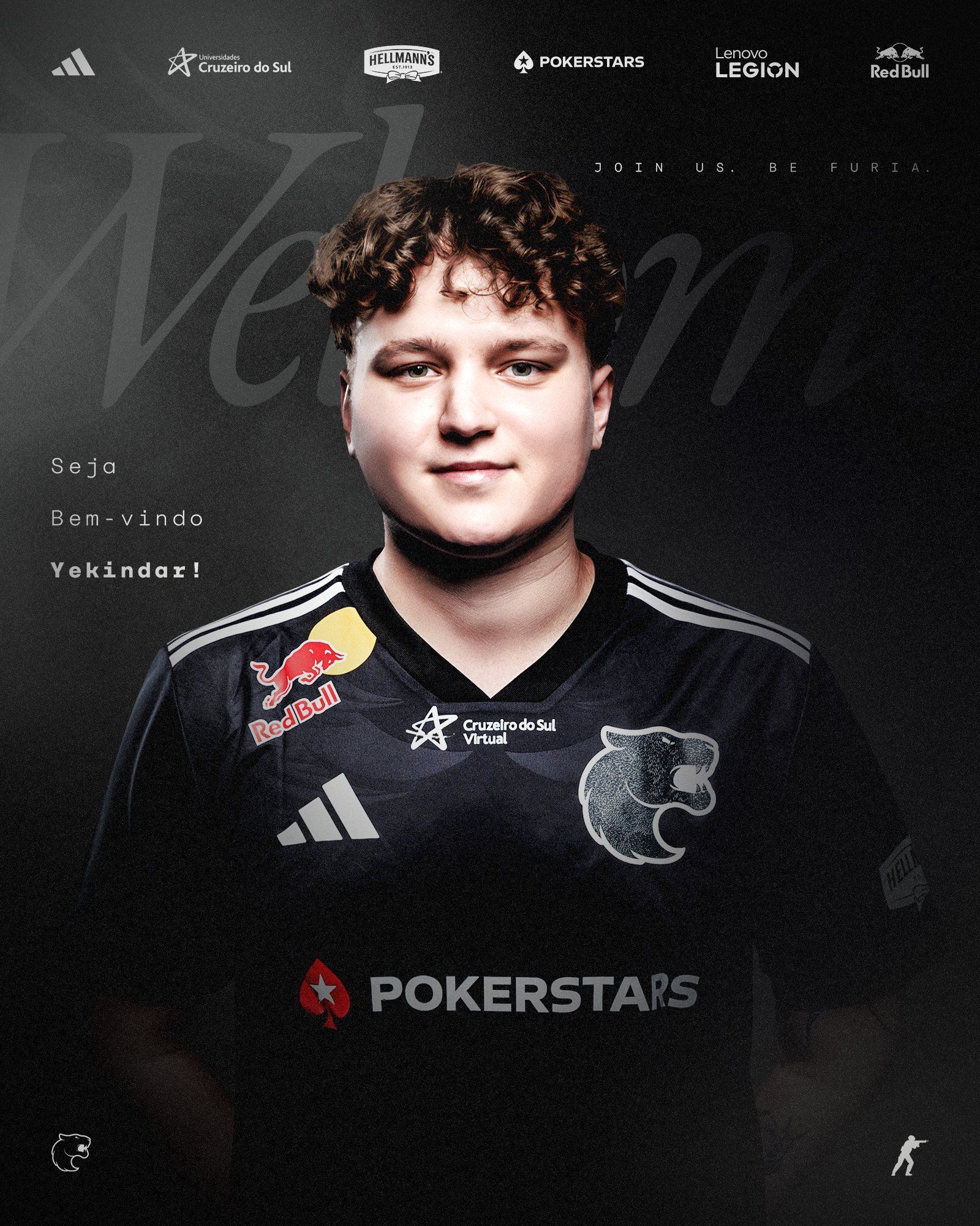 FURIA anuncia saída de skullz e contratação de YEKINDAR para line-up de CS2