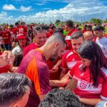 CRB recebe apoio de torcedores em treino na véspera da final do Nordestão
