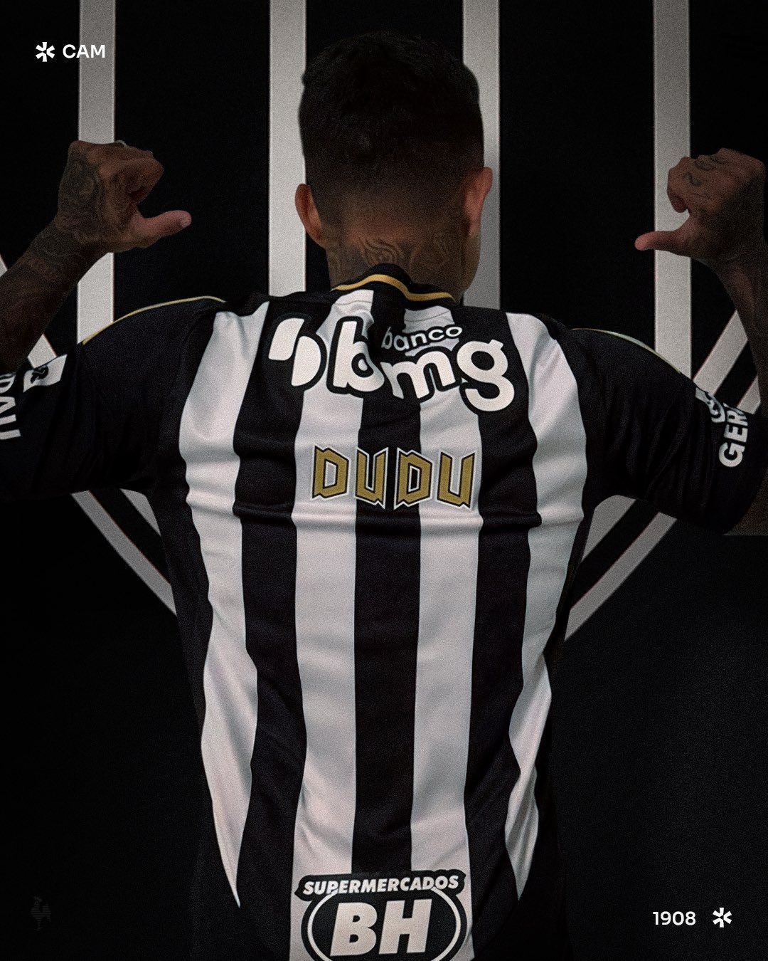 Atlético abre enquete para escolha do número da camisa de Dudu; veja opções