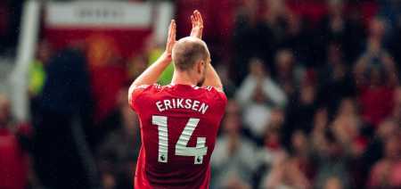 Christian Eriksen deixa o Manchester United após três temporadas, 107 jogos disputados e oito gols marcados