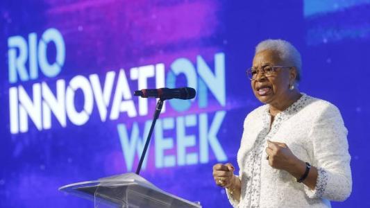 Viúva de Nelson Mandela, Graça Machel, participou de uma palestra na Rio Innovation Week, no Rio de Janeiro