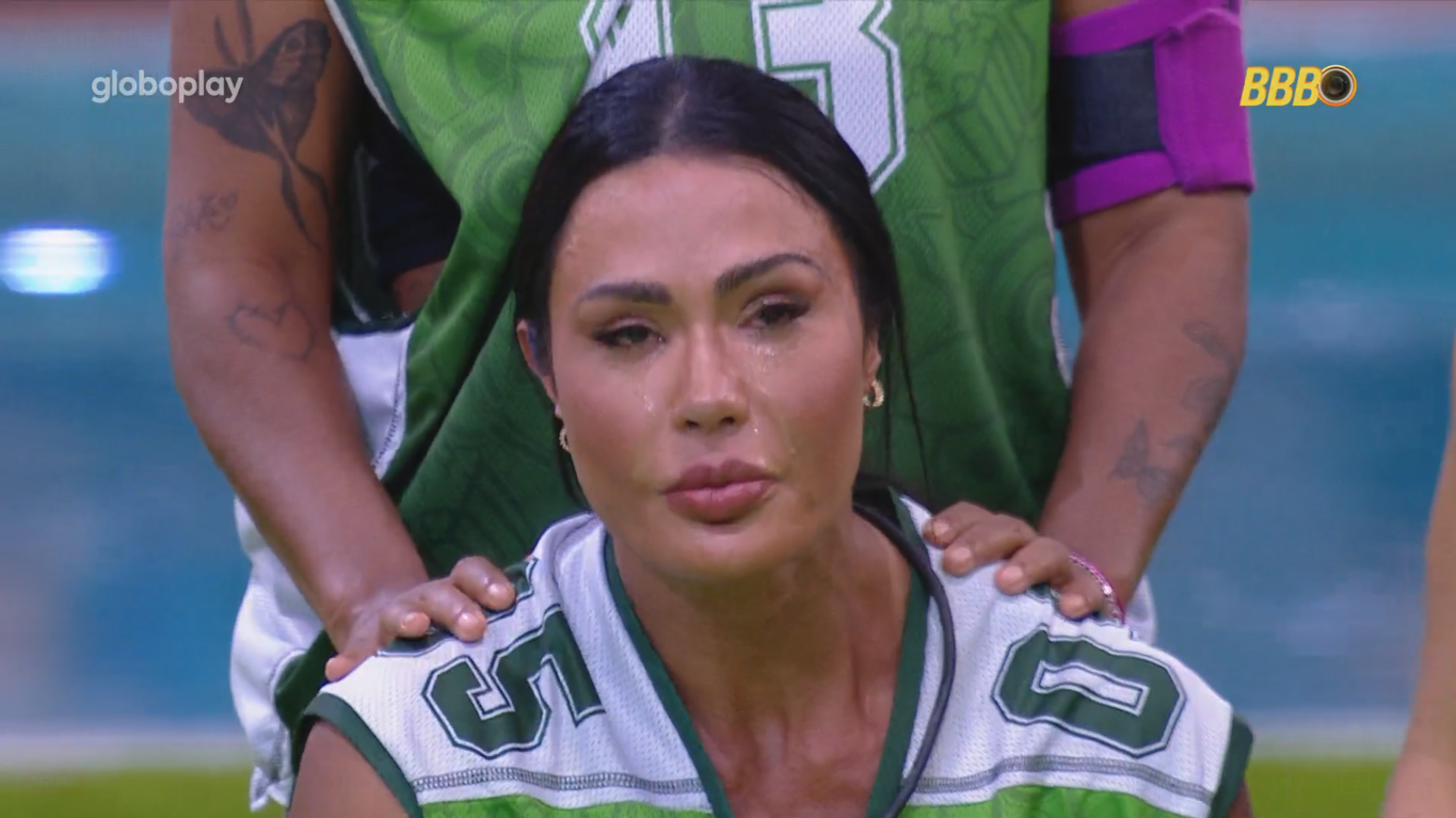 Gracyanne Barbosa cai no choro após gatilho na Prova de Resistência do BBB 25