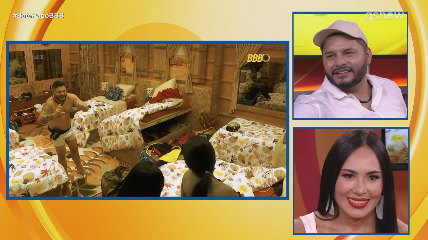 BBB 25: Marcelo reage ao ver o momento em que tenta pegar no bumbum de Gracyanne