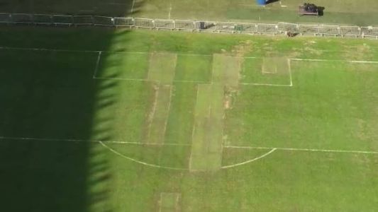 Gramado apresenta falhas após realização de eventos