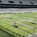 Atlético preparado para o clássico: Arena MRV divulga imagens do gramado