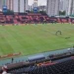 Sport x Coritiba: gramado da Ilha do Retiro resiste às chuvas no Recife